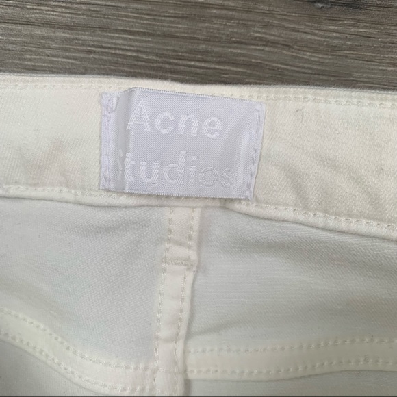 Acne Skin 5 Optic White Jeans Size 24 - Picture 14 of 16